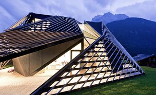 Alma residence wooden slate structure roof
