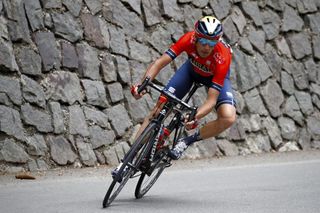 Vincenzo Nibali heading downhill