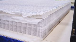 The construction of a hybrid mattress