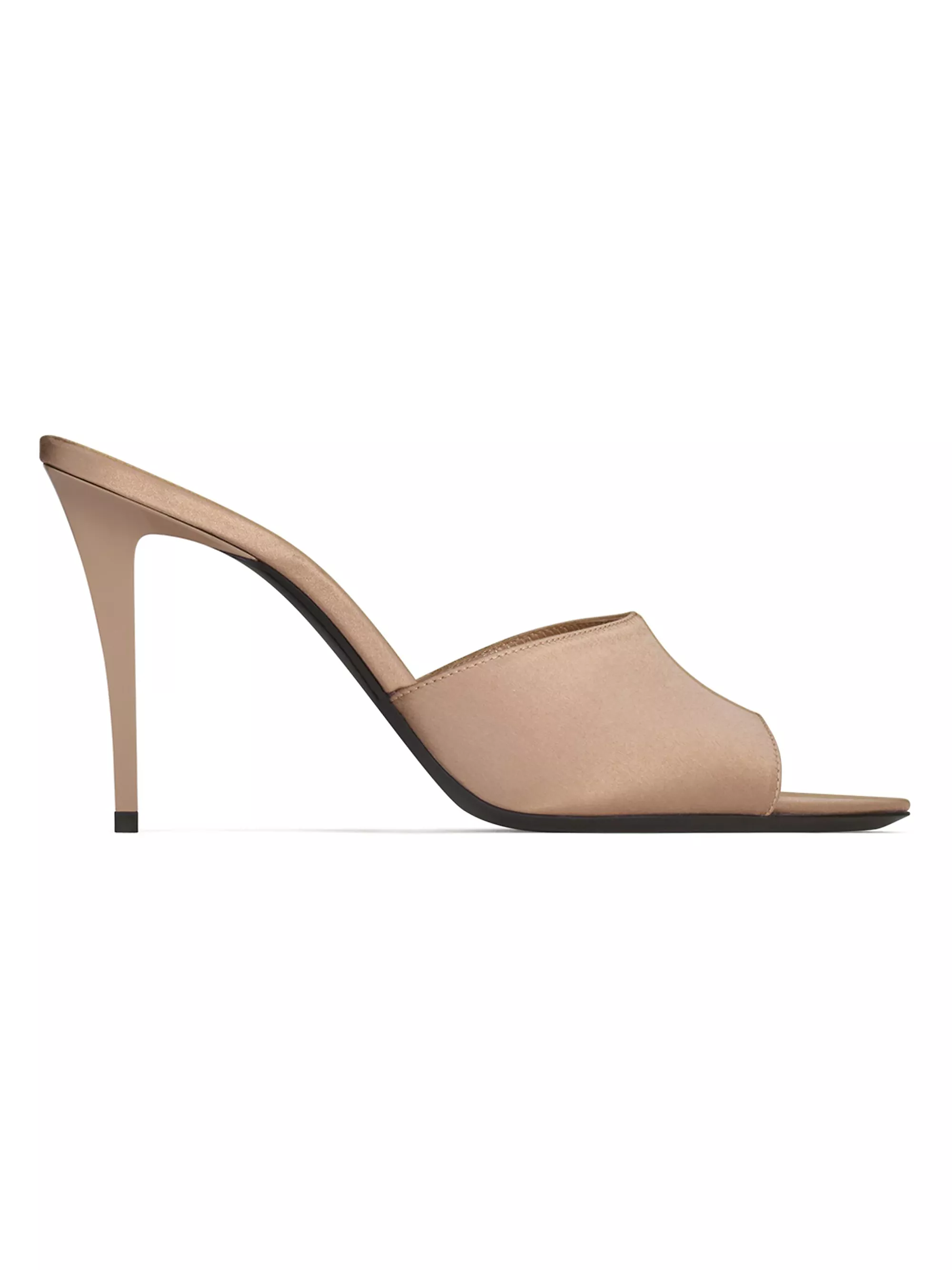 Romy Mules in Satin Crepe