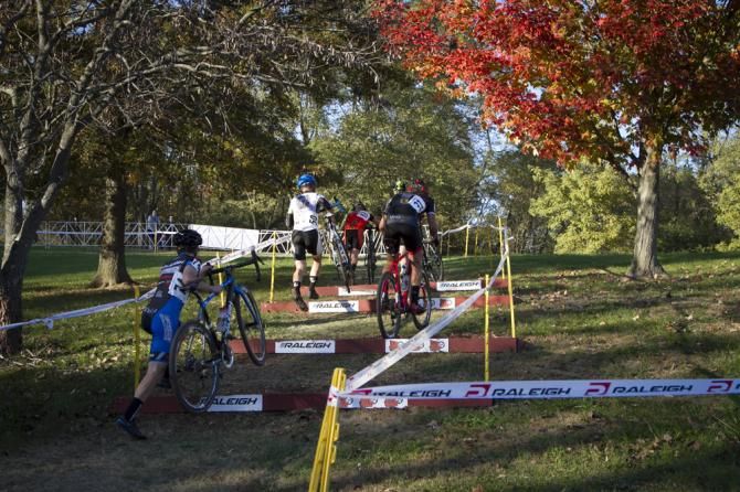 Cody Kaiser riders while others run