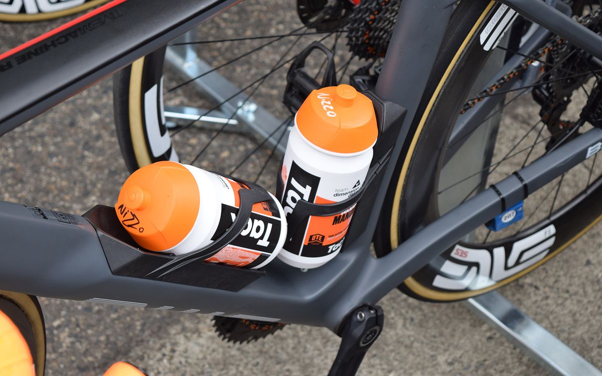 Special bidons were also given to the riders for stage 12
