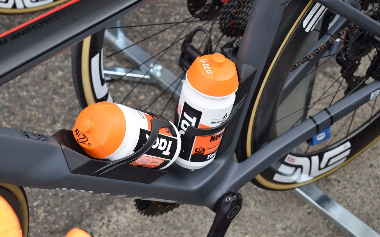 Special bidons were also given to the riders for stage 12