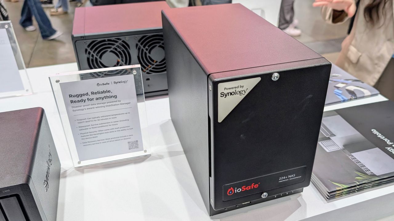 Synology DiskStation DS224+ fireproof NAS at Computex 2025