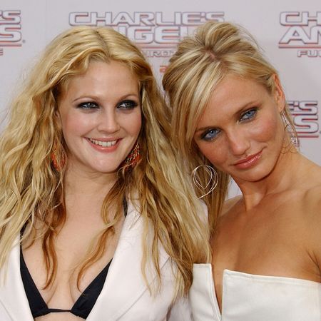 Drew Barrymore & Cameron Diaz during "Charlie's Angels 2 - Full Throttle" Premiere at Mann's Chinese Theater in Hollywood, California, United States.