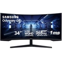 Samsung Odyssey G5 | 34-inch | 3440 x 1440 | 165 Hz | VA | Curved | $549.99$265.71 at Amazon (save $284.28)