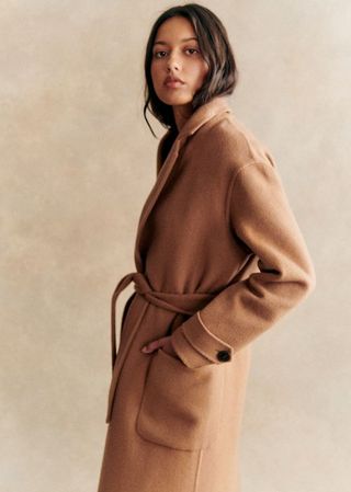 Mederick Coat - Camel - Wool - Sézane