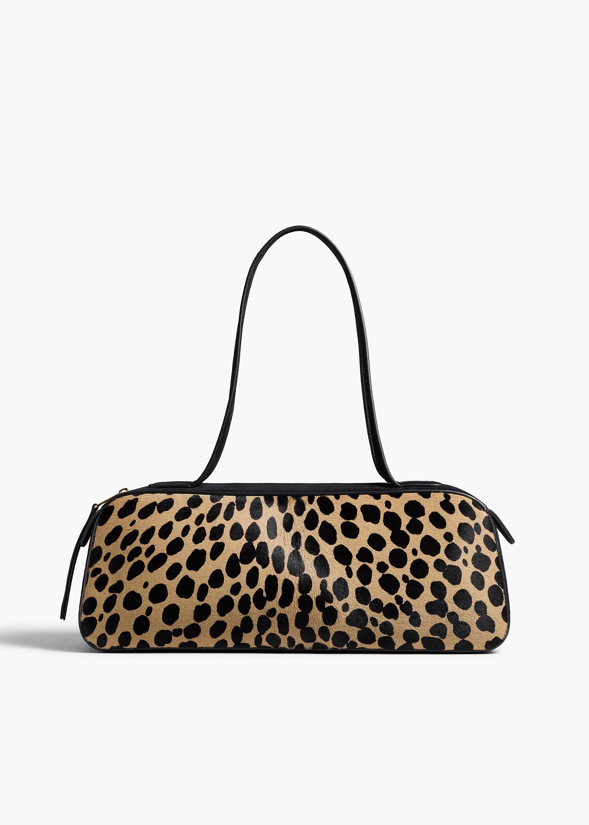 Simona Shoulder Bag in Hyena Print Haircalf - O/s / Camel / Black / 100%calfskin