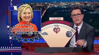 Stephen Colbert examines which Clinton email is really a thing