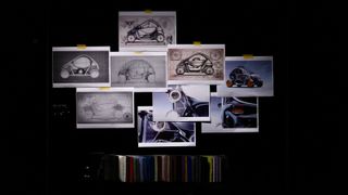 Design sketches for PIX Moving's Robo-EV concept city car