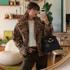 Leopard print coats