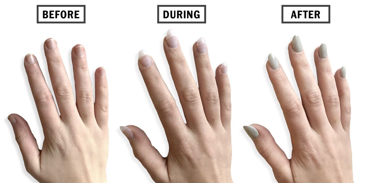 Nail Extensions Before, During &amp; After