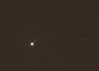 Jupiter and the Jovian Moons Seen in Maryville, TN