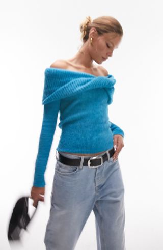 Chunky Off the Shoulder Sweater