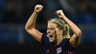 Ada Hegerberg celebrates