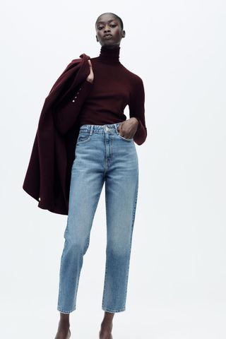 ZARA, Z1975 High Rise Slim Mom Leg Jeans