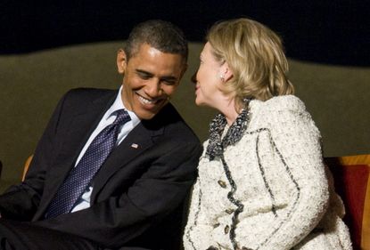 Clinton loves the idea of Obama on the Supreme Court. 