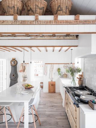 Rustic white kitchen