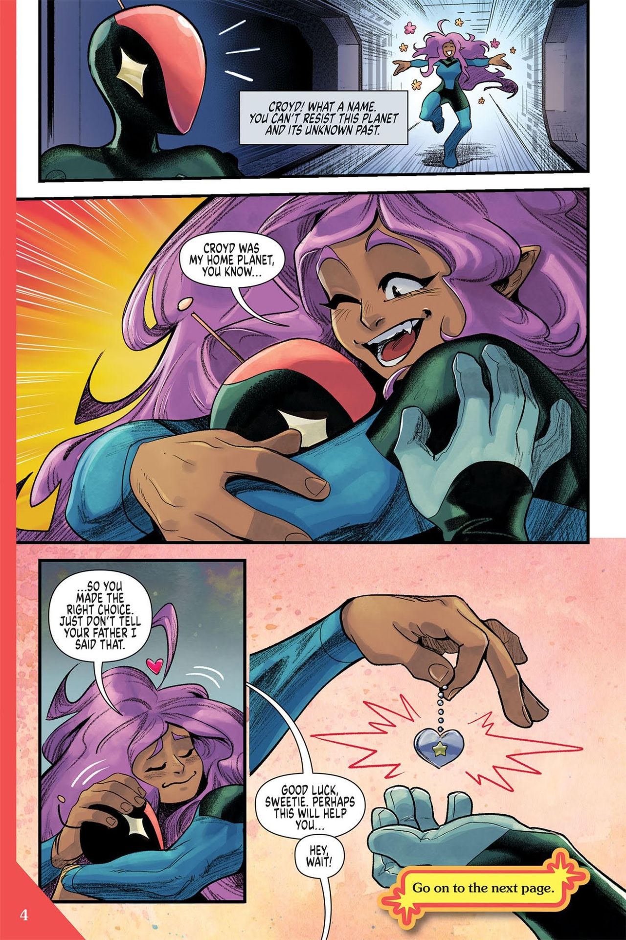 a sci-fi comic book page