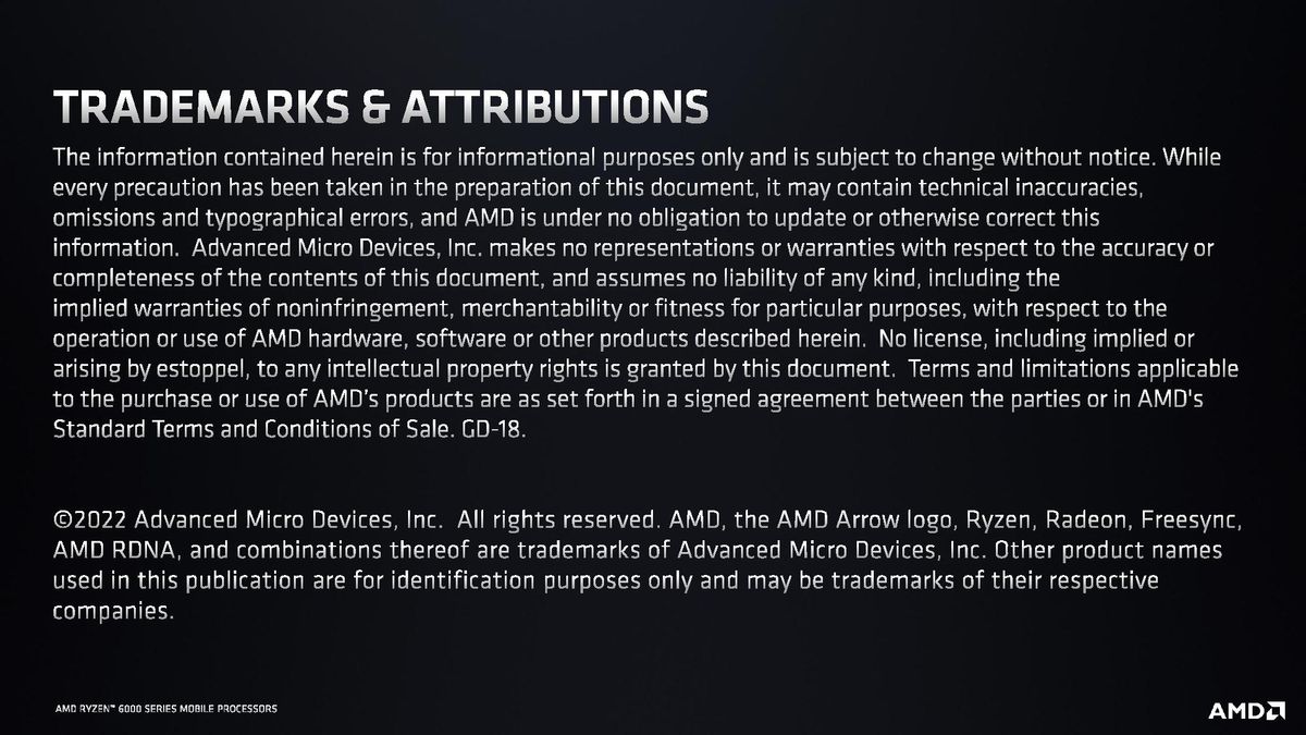 AMD Ryzen 6000 Test Notes Endnotes