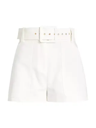 Kasey Belted High-Rise Shorts