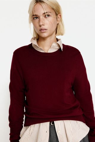 Fine-Knit Jumper