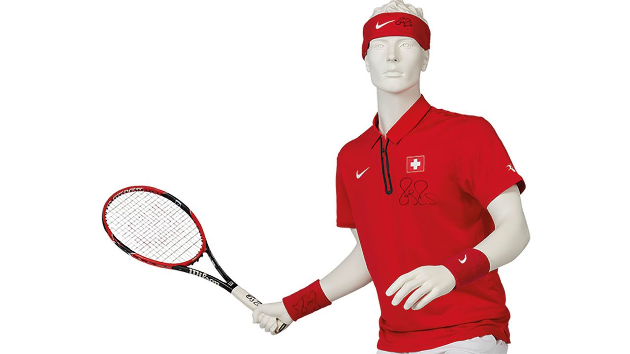 Roger Federer signed gear