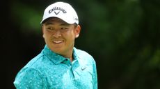 Kevin Yu of Chinese Taipei walks from the sixth tee during the third round of the John Deere Classic 