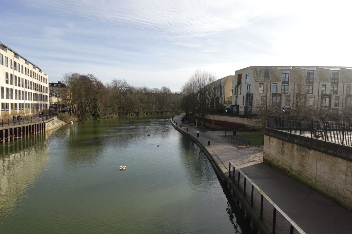 A photo of a river taken on a Sony ZV-1F vlogging camera