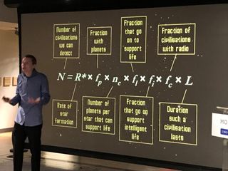 Mathematician James Grime presented "Star Trek: The Math of Khan" at the Museum of Mathematics in New York City April 6. Here, he discusses the Drake Equation, which details the likelihood of encountering a message from extraterrestrial life.