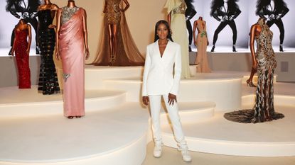 Naomi Campbell In Fashion at the V&A, In Fashion at the V&A, Supported by BOSS (Photo by Dave BenettGetty Images for Victoria & Albert Museum) (4)