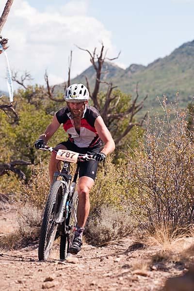 Travis Brown looked to be on his way to another singlespeed world championship with a large lead coming down the Ridge, but a bad crash ended his race.