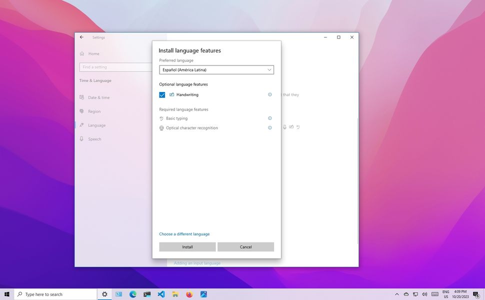 change default language to english windows 10