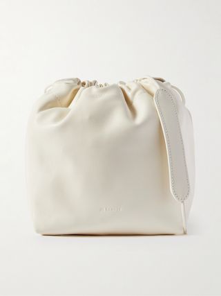 Dumpling leather shoulder bag