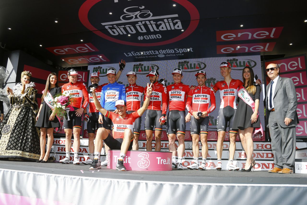 Lotto Soudal hit the podium as the day's best team