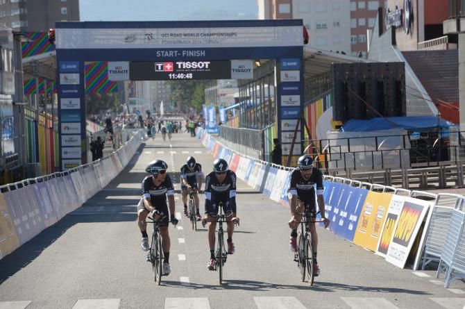 Tom Boonen and his Omega Pharma teammates