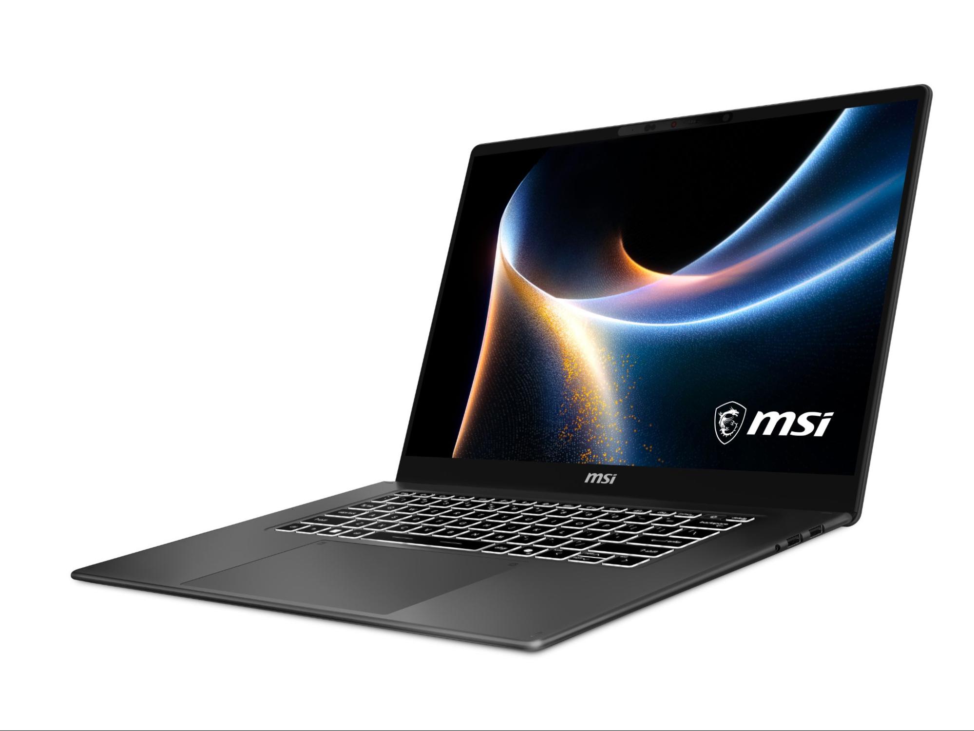MSI Prestige 16 AI+ laptop promotional image