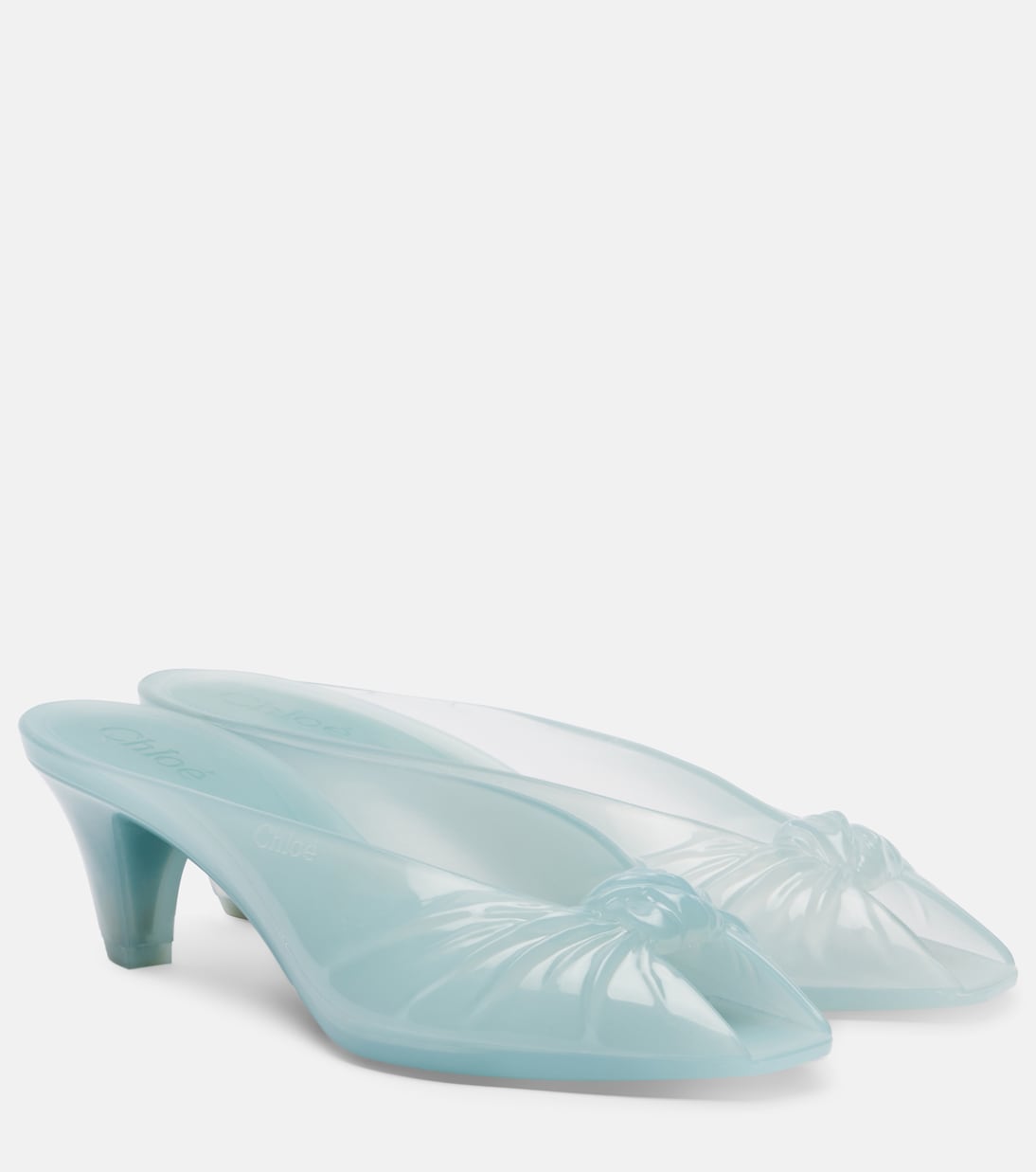Chlo&amp;eacute; Jelly Tpu Mules in Blue - Chloe