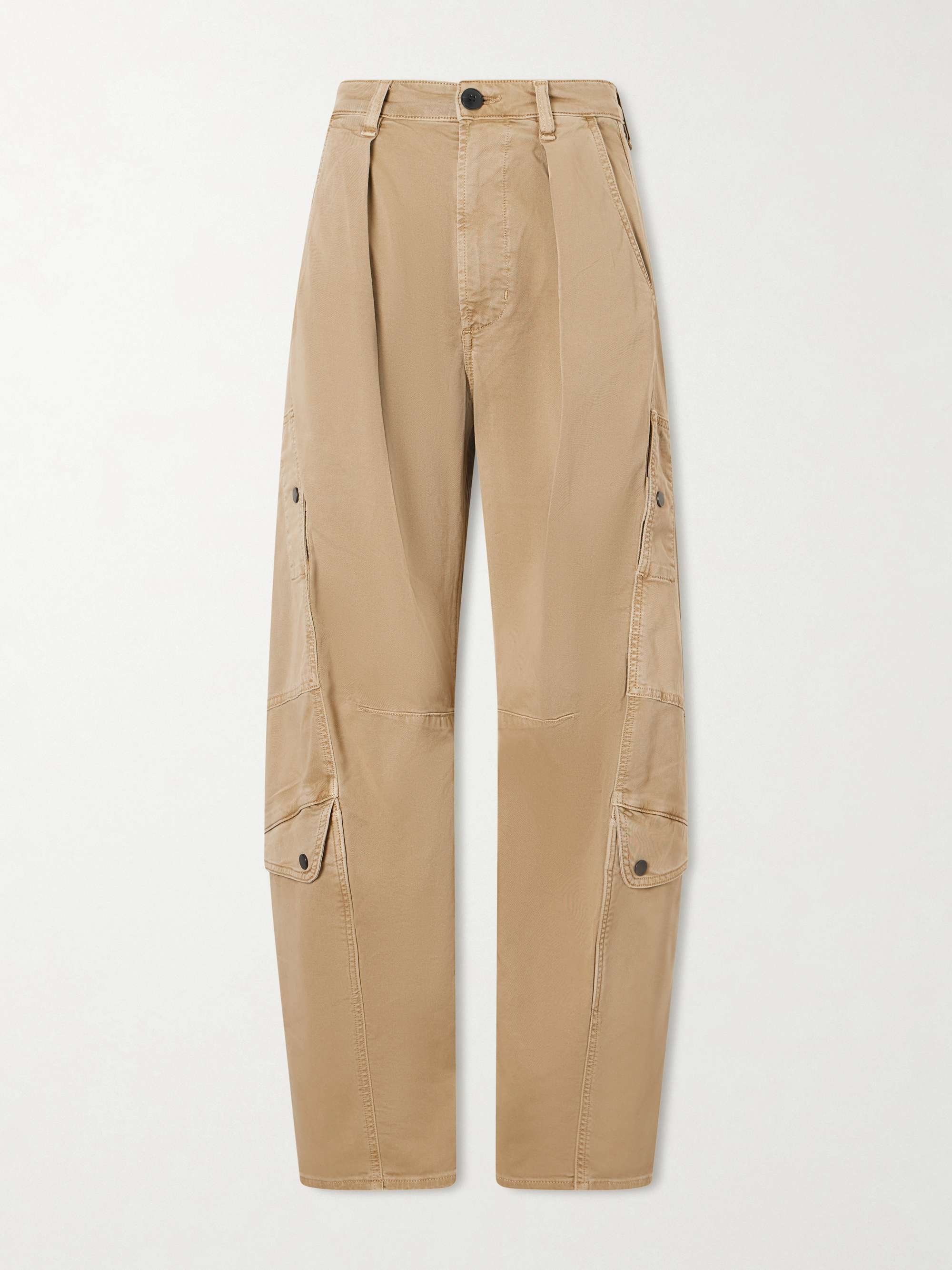 Flight Mid-Rise Straight-Leg Cotton-Blend Twill Cargo Pants