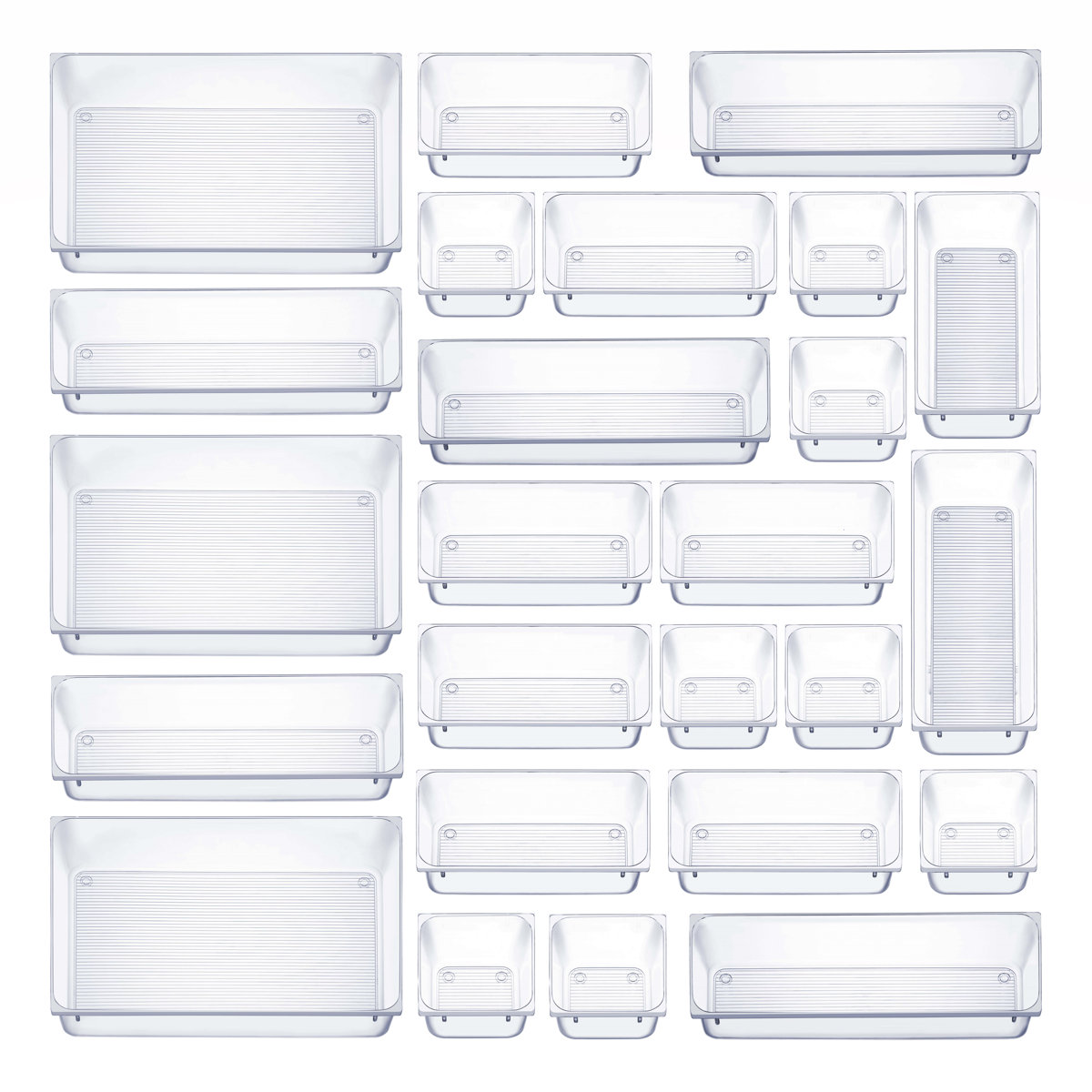 Rebrilliant Deimianas 25 Pcs Drawer Organizer Set &amp;amp; Reviews | Wayfair