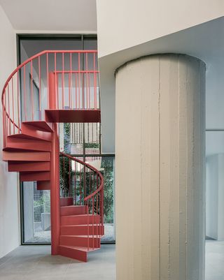 red twisted staircase