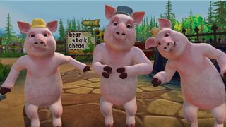 The three little pigs in Shrek 2 Remastered