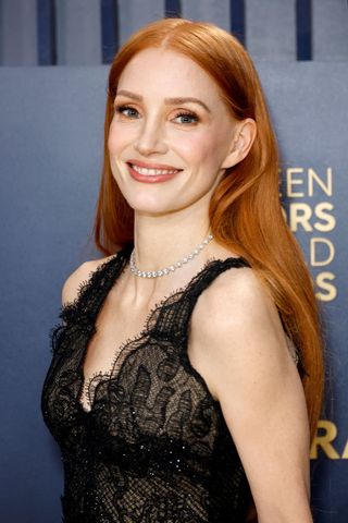 Jessica Chastain at The SAG Awards 2024 GettyImages-2036399386