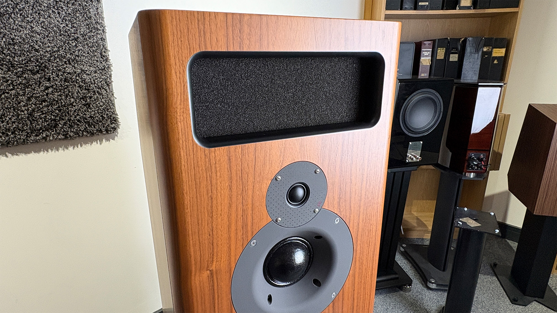 PMC MB2 SE standmount speaker showing tweeter and midrange unit