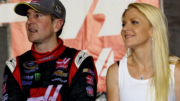 Kurt Busch with his ex-girlfriend Patricia Driscol