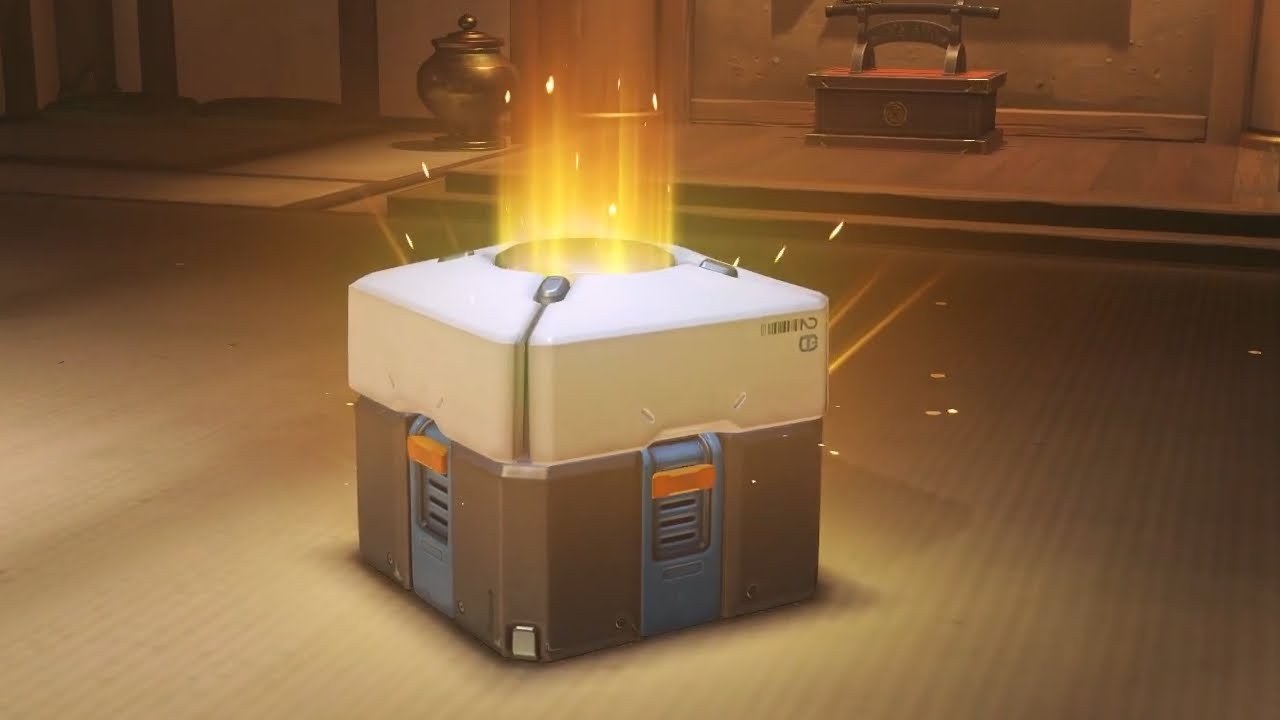 A loot box in the original Overwatch.