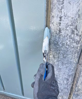 Painting a tired garage door