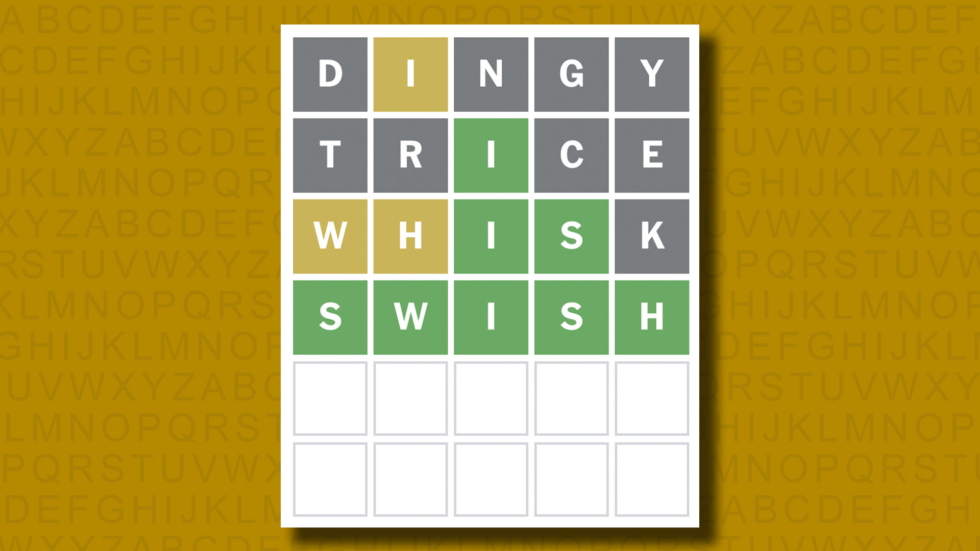Ответ в формате Word для игры 1069 на желтом фоне