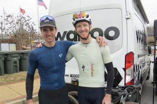 Ian Boswell (right) made the trip to Homegrown Gravel in Georgia in February with Andrew l'Esperance, both sponsored by Wahoo