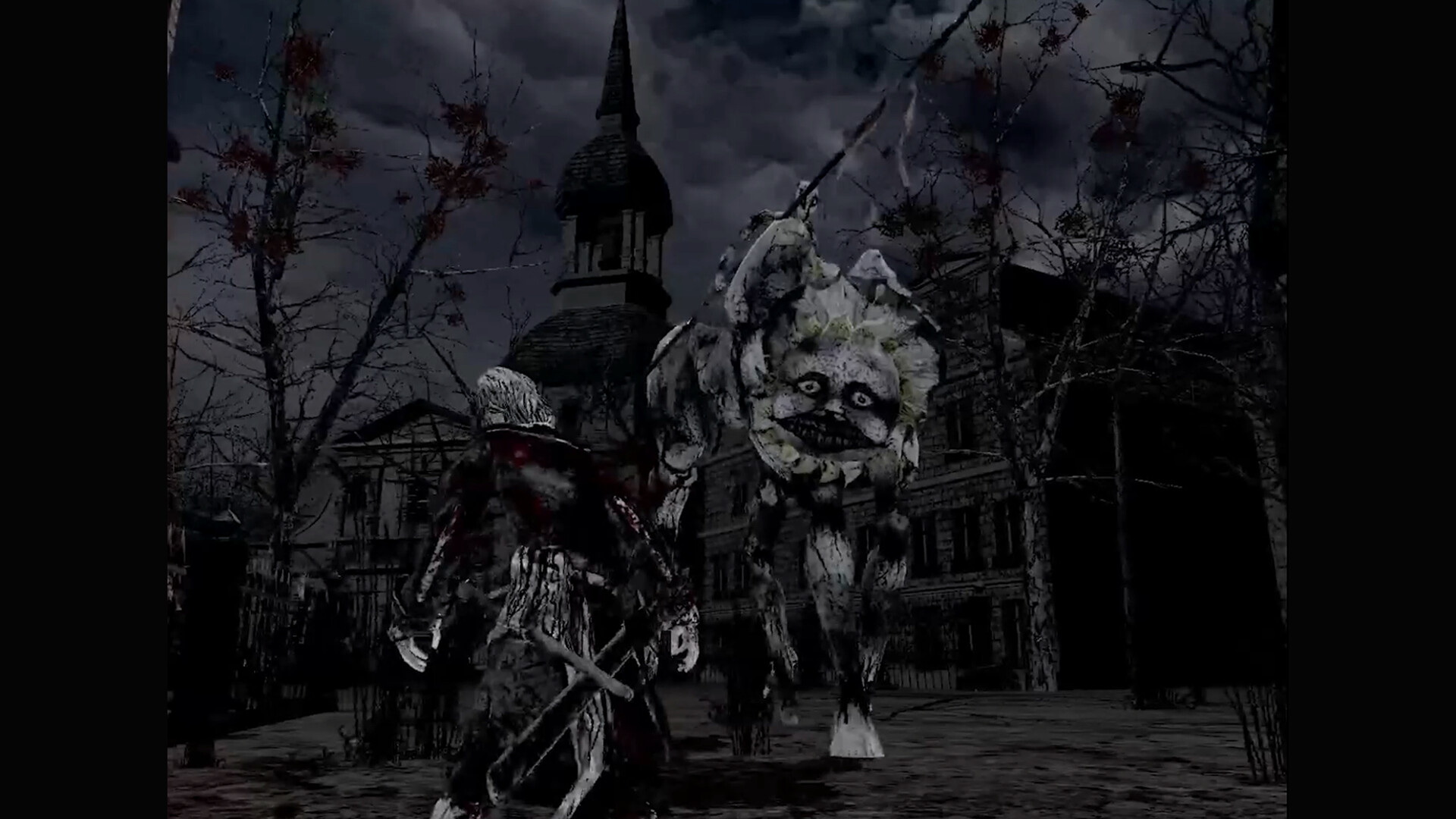 An enemy riding a strange medieval-art beast approaches in No Vacation for an Executioner